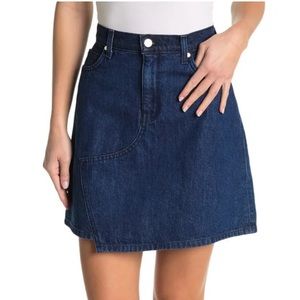 Nordstrom BLDWN Andie Asymmetrical Hem Denim Skirt